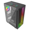 Vida Apeiron Black ARGB Gaming Case w/ Glass Side & Infinity Effect Front, E-ATX, 3x ARGB Fans