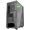 Vida Apeiron Black ARGB Gaming Case w/ Glass Side & Infinity Effect Front, E-ATX, 3x ARGB Fans