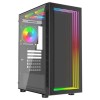 Vida Apeiron Black ARGB Gaming Case w/ Glass Side & Infinity Effect Front, E-ATX, 3x ARGB Fans