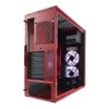 Fractal Design Focus G (Red) Gaming Case w/ Clear Window, ATX, 2 White LED Fans
