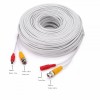 BNC Coaxial + DC Power CCTV Extension Cable 1080P 4K  - White