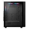 CiT Air Max Airflow Black ATX Gaming Case with Mesh Front and Tempered Glass Side Panel with 6 x ARGB Fans and 6-Port Hub