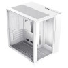 GameMax Infinity Mini Cube Micro ATX PC White Gaming Case With Tempered Glass Side Panels 3x ARGB LED Fans