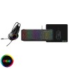 GameMax Pulse 4-in-1 LED Gaming Keyboard Mouse Headset Mouse Pad Combo Kit