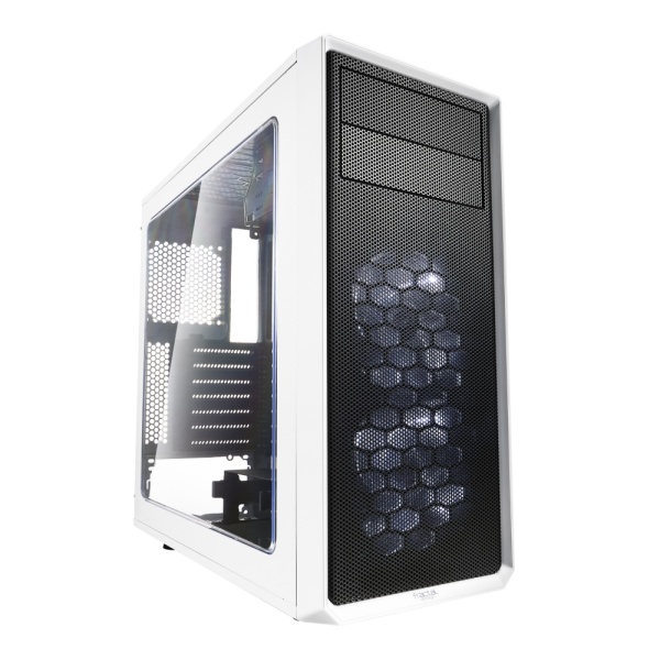 Fractal Design Focus G (White) Gaming Case w/ Clear Window, ATX, 2 White LED Fans