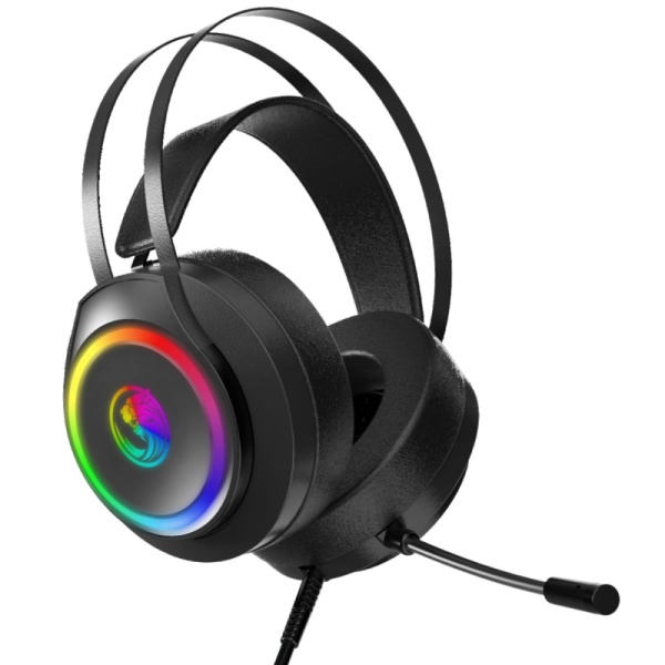 K2 E-Sports Gaming Headphones, PC Headset With Boom Microphone RGB LED Light