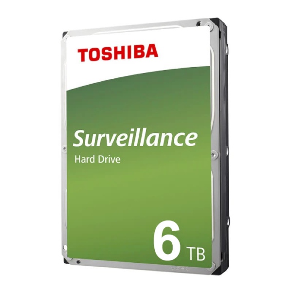 Toshiba DT02-V 6TB Surveillance Hard Drive, SATA 3.5'' CCTV HDD, DT02ABA600V