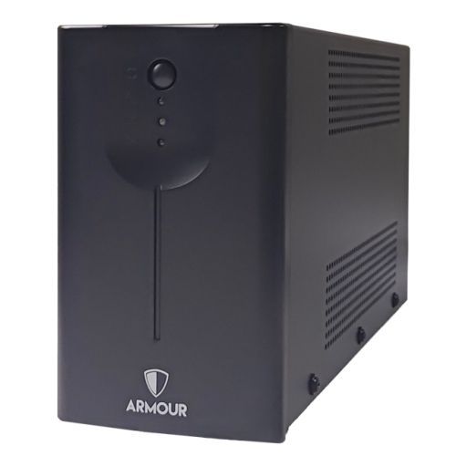 VIDA Armour 850VA UPS, 480W, LED Indicators, 2x UK Plug, 2x RJ45, USB