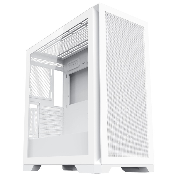 CiT Pro Creator XE Mid-Tower E-ATX PC Gaming Case With Mesh Front Panel and Tempered Glass Side Panel - All White