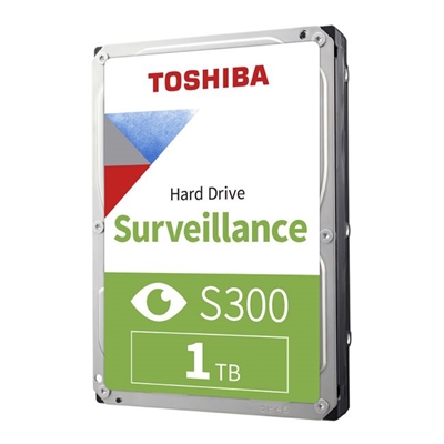 Toshiba S300 HDWV110UZSVA 1TB SATA III 3.5'' 5700RPM Surveillance Internal Hard Drive