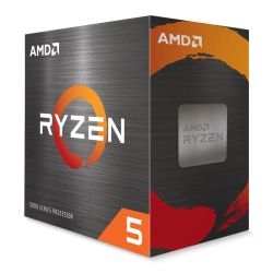 AMD Ryzen 5 5600X CPU with Wraith Stealth Cooler, AM4, 3.7GHz (4.6 Turbo), 6-Core, 65W, 35MB Cache, 7nm, 5th Gen, No Graphics