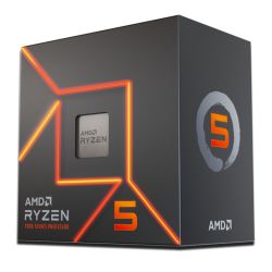 AMD Ryzen 5 7600 CPU w/ Wraith Prism RGB Cooler, AM5, 3.8GHz (5.1 Turbo), 6-Core, 65W, 38MB Cache, 5nm, 7th Gen, Radeon Graphics