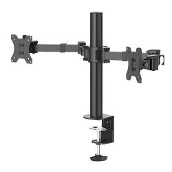 Hama FULLMOTION Dual Monitor Arm, 13-35'''' Monitors, Tilt up to 35°, 180° Rotation, Cable management