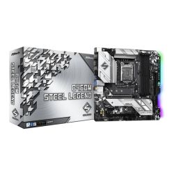 Asrock B460M STEEL LEGEND, Intel B460, 1200, Micro ATX, 4 DDR4, HDMI, DP, XFire, 2.5GB LAN, RGB Lighting, M.2