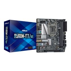 Asrock B560M-ITX/AC, Intel B560, 1200, Mini ITX, 2 DDR4, HDMI, DP, AC Wi-Fi, M.2