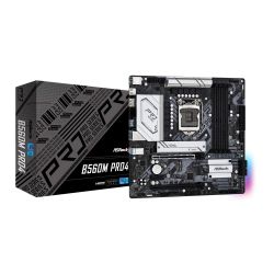 Asrock B560M PRO4, Intel B560, 1200, Micro ATX, 4 DDR4, HDMI, DP, RGB, 2x M.2