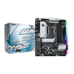 Asrock B560M STEEL LEGEND, Intel B560, 1200, Micro ATX, 4 DDR4, HDMI, DP, 2.5G LAN, RGB, 2x M.2