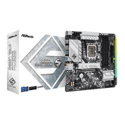 Asrock B660M STEEL LEGEND, Intel B660, 1700, Micro ATX, 4 DDR4, HDMI, DP, PCIe5, 2.5G LAN, RGB, 2x M.2