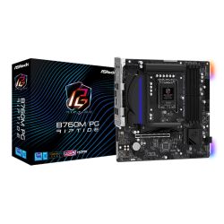 Asrock B760M PG RIPTIDE, Intel B760, 1700, Micro ATX, 4 DDR5, HDMI, DP, 2.5G LAN, PCIe4, RGB, 2x M.2