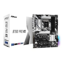 Asrock B760 PRO RS, Intel B760, 1700, ATX, 4 DDR5, HDMI, DP, eDP, 2.5G LAN, PCIe5, 3x M.2, RGB