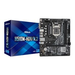 Asrock H510M-HDV/M.2, Intel H510, 1200, Micro ATX, 2 DDR4, VGA, DVI, HDMI, M.2