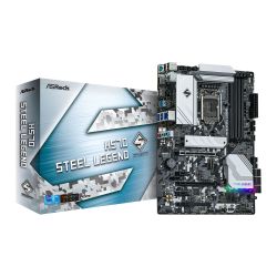 Asrock H570 STEEL LEGEND, Intel H570, 1200, ATX, 4 DDR4, XFire, HDMI, DP, 2.5G LAN, RGB, 3x M.2