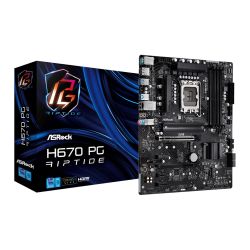 Asrock H670 PHANTOM GAMING RIPTIDE, Intel H670, 1700, ATX, 4 DDR4, HDMI, DP, PCIe5, 3x M.2