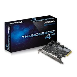 Asrock Thunderbolt 4 AIC, PCI Express, 2 x Thunderbolt 4 Type-C, 2 x DisplayPort IN, 1 x USB 2.0, TBT Header