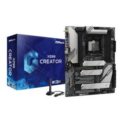 Asrock X299 CREATOR, Intel X299, 2066, ATX, DDR4, NVLink, SLI/XFire, Wi-Fi, Dual LAN (1 x 10GB), TB 3 Type-C, 3x M.2