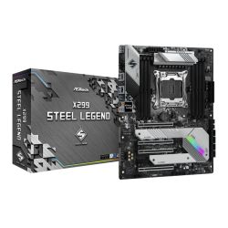 Asrock X299 STEEL LEGEND, Intel X299, 2066, ATX, 8 DDR4, SLI/XFire, Dual LAN, RGB Lighting, M.2