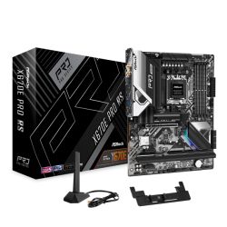 Asrock X670E PRO RS, AMD X670, AM5, ATX, 4 DDR5, HDMI, DP, Wi-Fi 6E, 2.5G LAN, PCIe5, RGB, 5x M.2