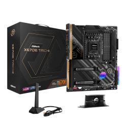 Asrock X670E TAICHI, AMD X670, AM5, EATX, 4 DDR5, HDMI, 2 USB4, Wi-Fi 6E, 2.5G LAN, PD 3.0 27W, PCIe5, RGB, 4x M.2