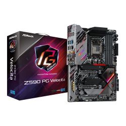 Asrock Z590 PG VELOCITA, Intel Z590, 1200, ATX, 4 DDR4, XFire, HDMI, DP, AX Wi-Fi, GB & 2.5G LAN, RGB, 3x M.2