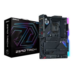 Asrock Z590 TAICHI, Intel Z590, 1200, ATX, 4 DDR4, XFire, HDMI, Thunderbolt 4, AX Wi-Fi, GB & 2.5G LAN, RGB, 3x M.2