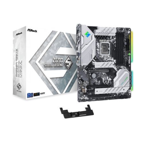 Asrock Z690 STEEL LEGEND, Intel Z690, 1700, ATX, 4 DDR4, HDMI, DP, PCIe5, 2.5GB LAN, RGB, 3x M.2