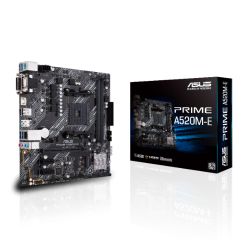 Asus PRIME A520M-E, AMD A520, AM4, Micro ATX, 2 DDR4, VGA, DVI, HDMI, M.2