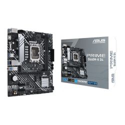 Asus PRIME B660M-K D4, Intel B660, 1700, Micro ATX, 2 DDR4, VGA, HDMI, PCIe4, 2x M.2