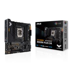 Asus TUF GAMING B660M-PLUS D4, Intel B660, 1700, Micro ATX, 4 DDR4, HDMI, DP, 2.5GB LAN, PCIe5, RGB, 2x M.2