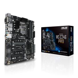 Asus WS C246 PRO Workstation, Intel C246, 1151, ATX, VGA, DVI, HDMI, DP, Dual LAN, USB 3.1 Gen2, M.2