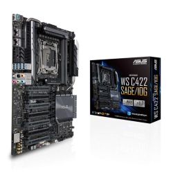 Asus WS C422 SAGE/10G, Workstation, Intel C422, 2066, CEB, SLI/XFire, Dual 10G LAN, VRM Heatsink, M.2