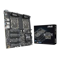 Asus WS C621E SAGE, Workstation, Intel C621, S 3647, EEB, Dual Scalable Xeon, 12 DDR4, Quad XFire/SLI, Dual LAN, M.2