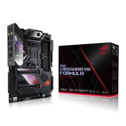 Asus ROG CROSSHAIR VIII FORMULA, AMD X570, AM4, ATX, 4 DDR4, SLI/XFire, Wi-Fi, 5GB LAN, PCIe4, RGB Lighting, M.2