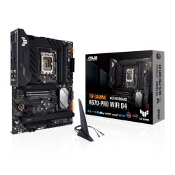 Asus TUF GAMING H670-PRO WIFI D4, Intel H670, 1700, ATX, 4 DDR4, HDMI, DP, Wi-Fi, 2.5GB LAN, PCIe5, RGB, 4x M.2