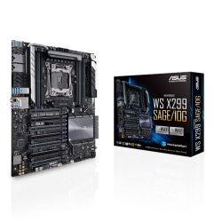 Asus WS X299 SAGE/10G, Workstation, Intel X299, 2066, CEB, DDR4, 7 x PCIe, U.2, Dual 10G LAN, M.2