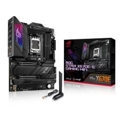 Asus ROG STRIX X670E-E GAMING WIFI, AMD X670, AM5, ATX, 4 DDR5, HDMI, DP, Wi-Fi 6E, 2.5G LAN, PCIe5, RGB, 4x M.2