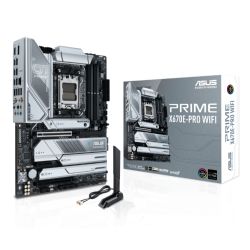 Asus PRIME X670E-PRO WIFI, AMD X670, AM5, ATX, 4 DDR5, HDMI, DP, Wi-Fi 6E, 2.5G LAN, PCIe5, RGB, 4x M.2