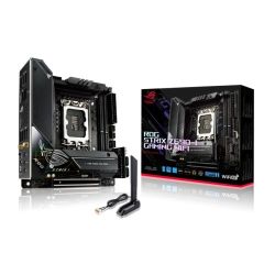 Asus ROG STRIX Z690-I GAMING WIFI, Intel Z690, 1700, Mini ITX, 2 DDR5, HDMI, 2 Thunderbolt, Wi-Fi, 2.5GB LAN, PCIe5, 2x M.2