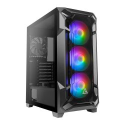 Antec DF600 FLUX RGB Gaming Case w/ Tempered Glass Window, ATX, 5 x Fans (3 Front ARGB), Advanced Ventilation