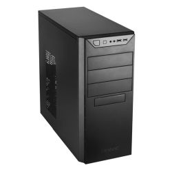 Antec VSK4000B U3/U2 ATX Case, 12cm Fan, USB 3.0, Black with Black Interior