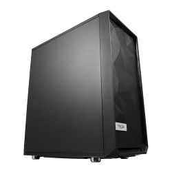 Fractal Design Meshify C (Black Solid) Gaming Case, ATX, Angular Mesh Front, High-airflow, 2 x 12cm Fans